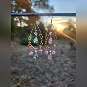 Handcrafted. Made with medium temper tarnish-resistsnt craft wire, nickle free f